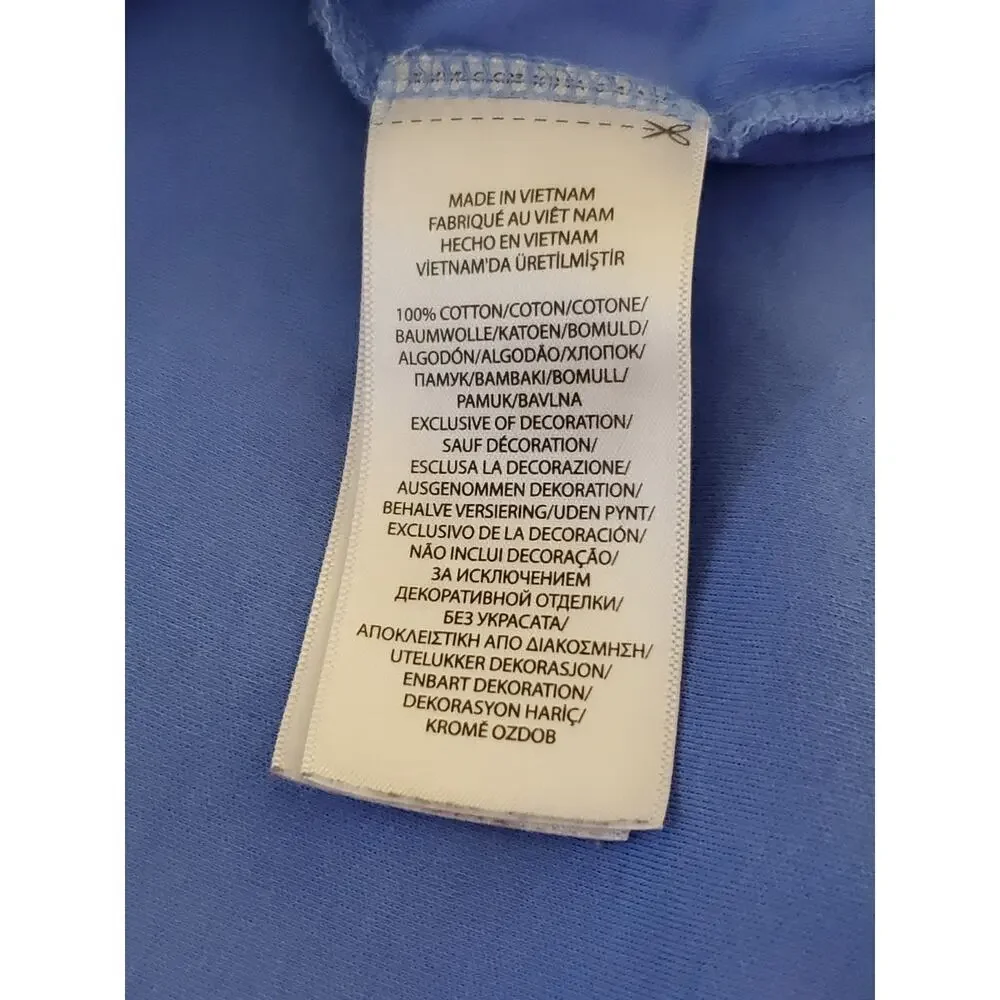 Polo Ralph Lauren Mens Medium Blue Classic Fit Polo Shirt Pony Logo Short Sleeve